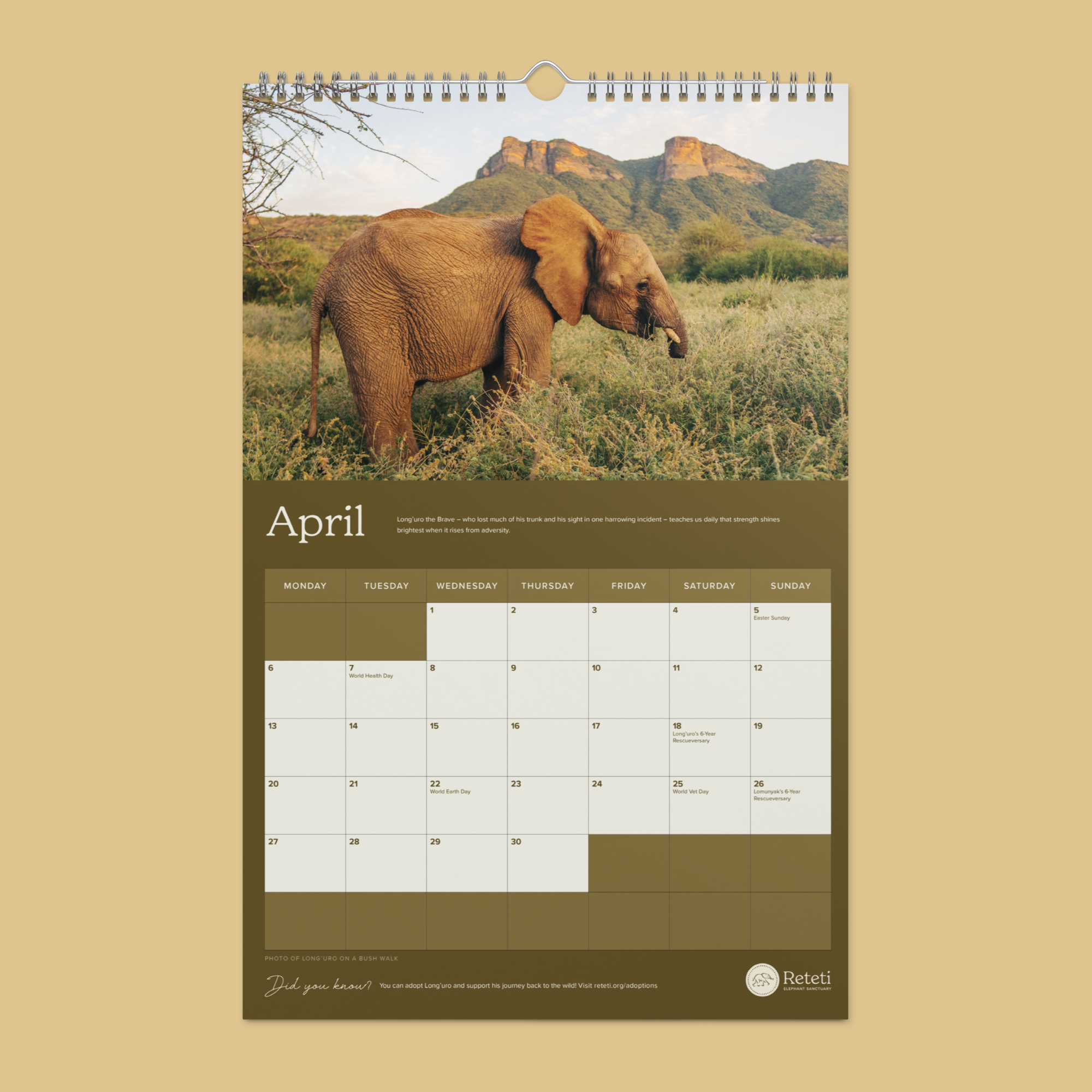 2026 Reteti Wall Calendar